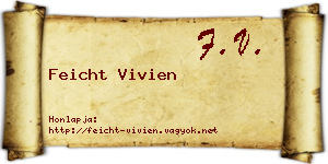 Feicht Vivien névjegykártya